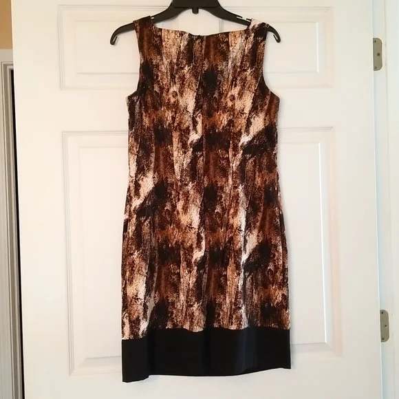 AB Studio black, brown & white dress in sz.6. - Picture 4 of 8